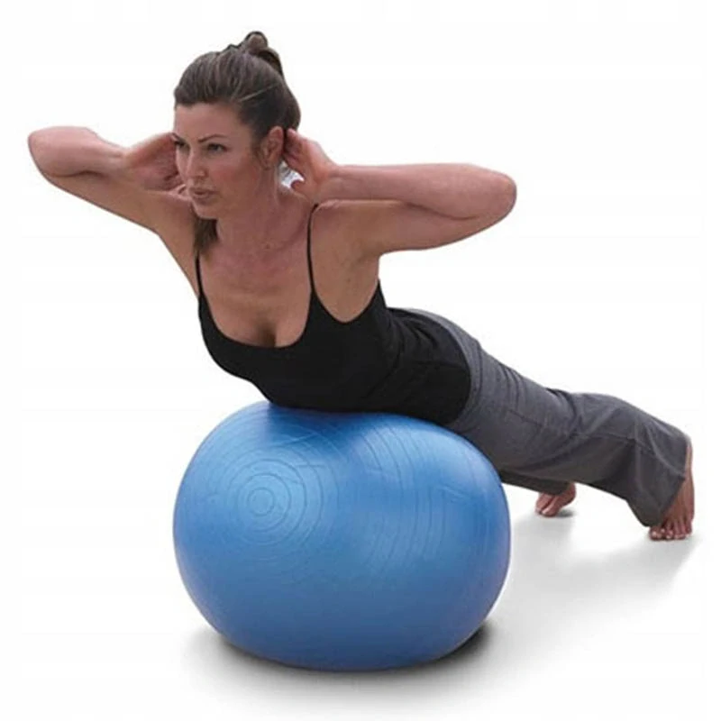 Gymnastická fitness lopta 65 cm rehabilitačná strieborná s pumpouIdeálna na cvičenie doma aj v rehabilitácii