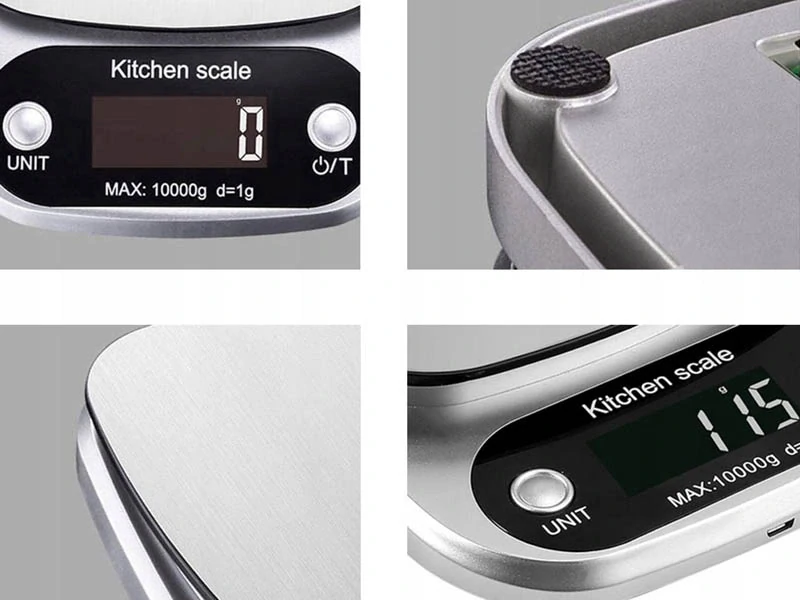 Elektronická kuchynská váha 3kg strieborná