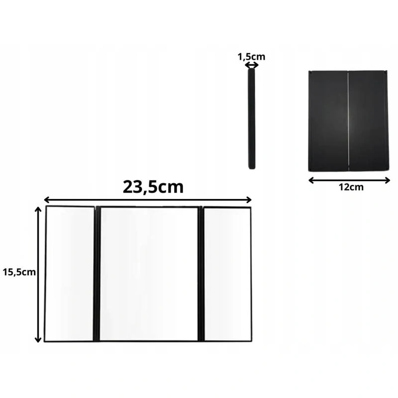 Kozmetické zrkadlo s LED podsvietením a podstavcom