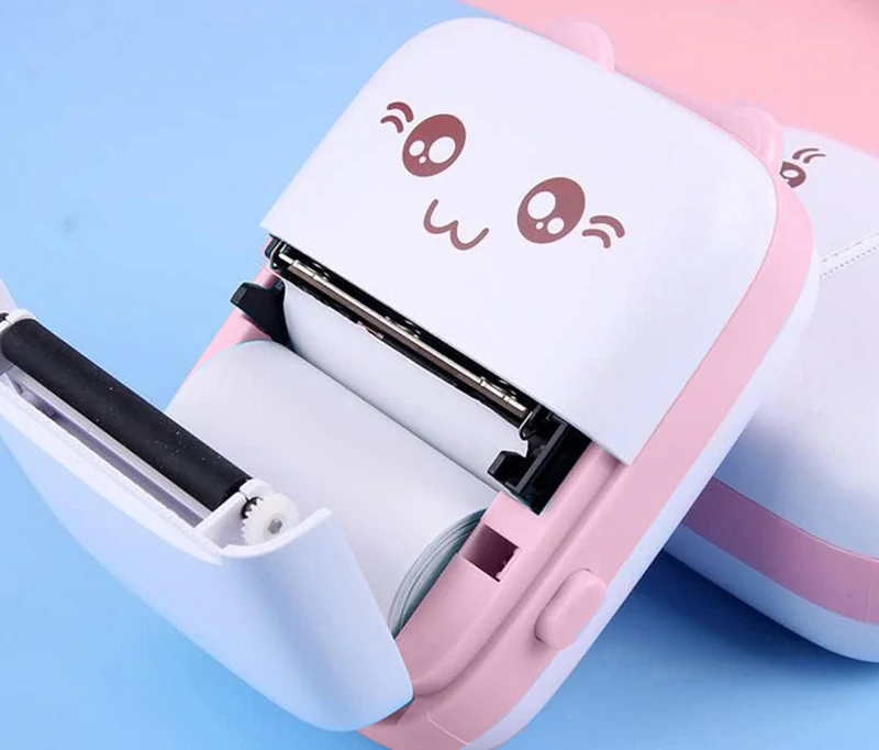 Mini termálna tlačiareň bezdrôtová ružová