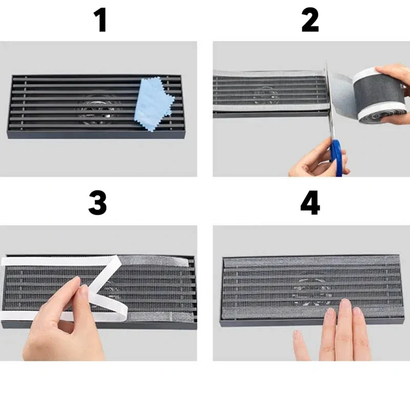 Samolepiaca páska proti upchatiu odtoku sprchy