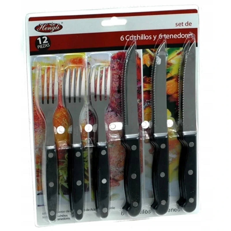 Sada príborov na steaky a gril 12 dielna