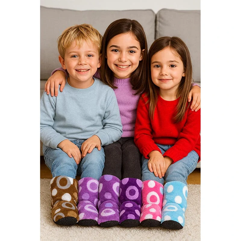 Detské teplé papuče SOFTSAIL veľkosť 32-35 (23 cm) - svetlomodré