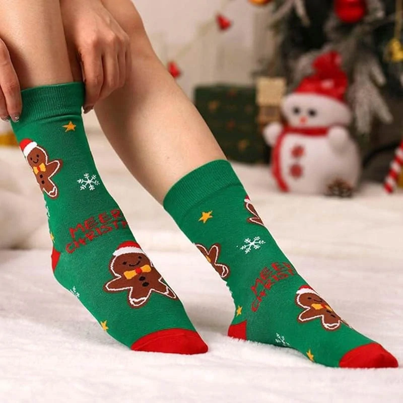 Vianočné ponožky 36-39 Perníková figúrka