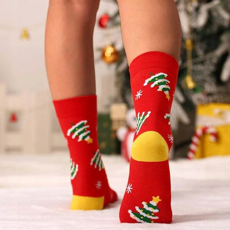 Vianočné ponožky 36-39 s vianočným stromčekom