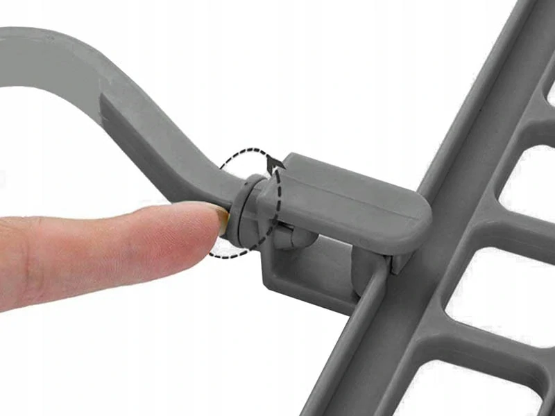 Organizačný vešiak do šatníka 2ks sivý