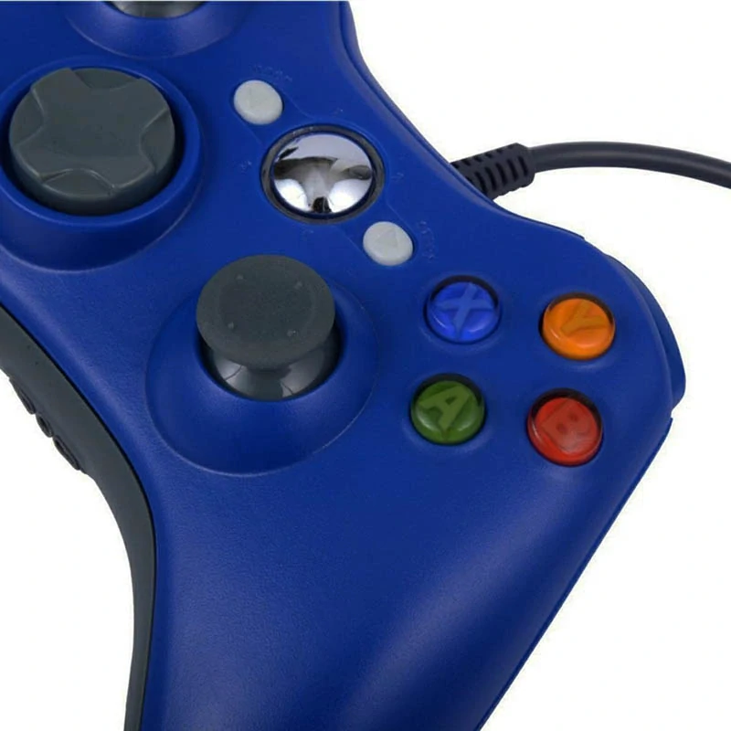 Ovládač na PC a XBOX 360 s káblom modrý