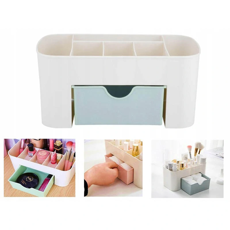 Organizér na kozmetiku a bižutériu 20cm sivý