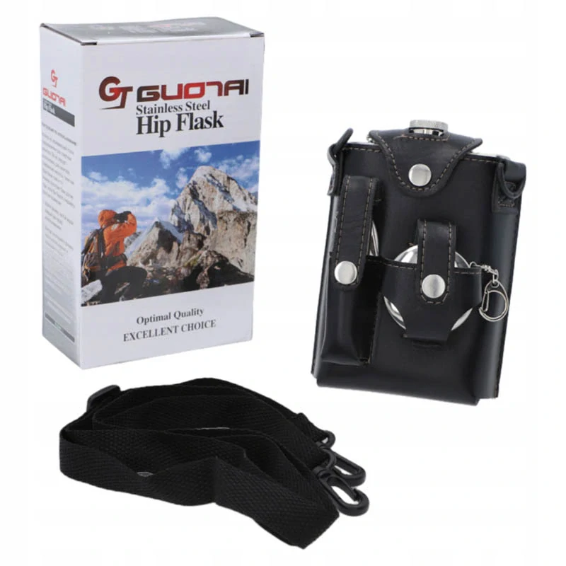 Turistická sada s ploskačkou, pohárikom a multifunkčným nožíkom