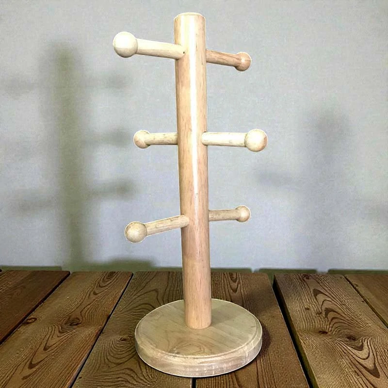 Drevený stojan na hrnčeky 35 cm
