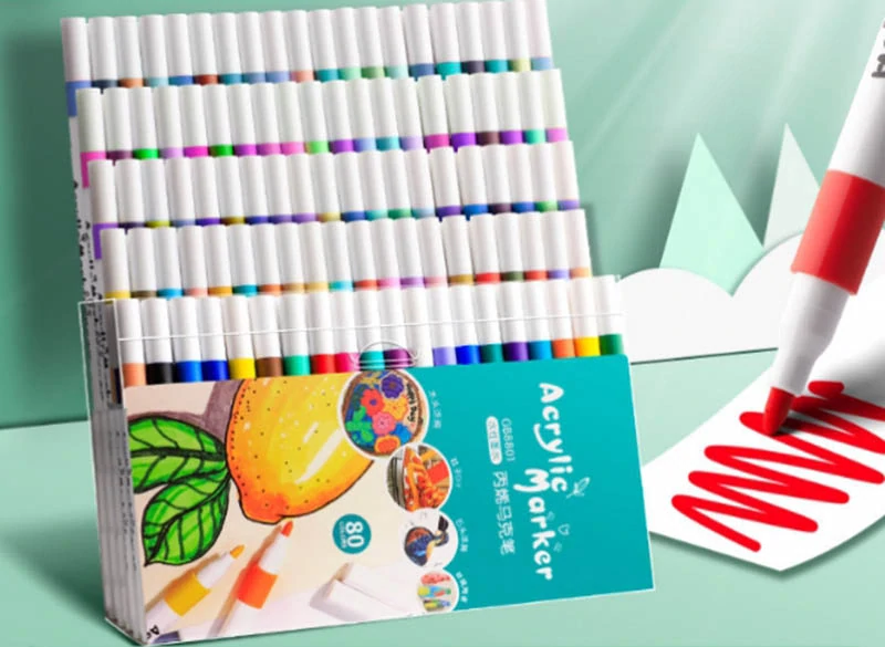 Sada 80 akrylových popisovačov