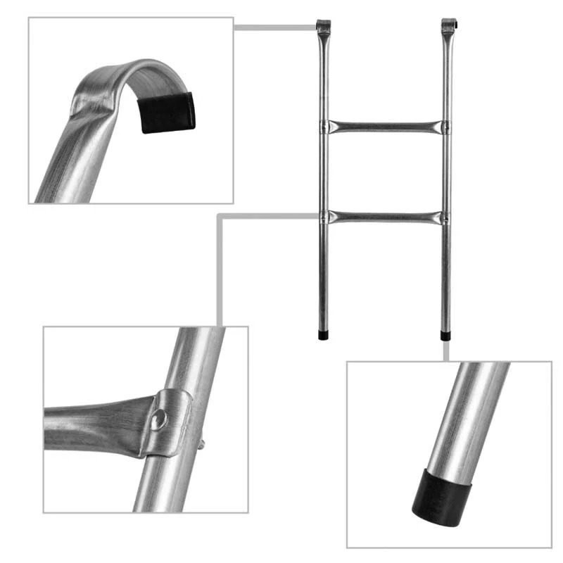 Kovový rebrík k záhradnej trampolíne