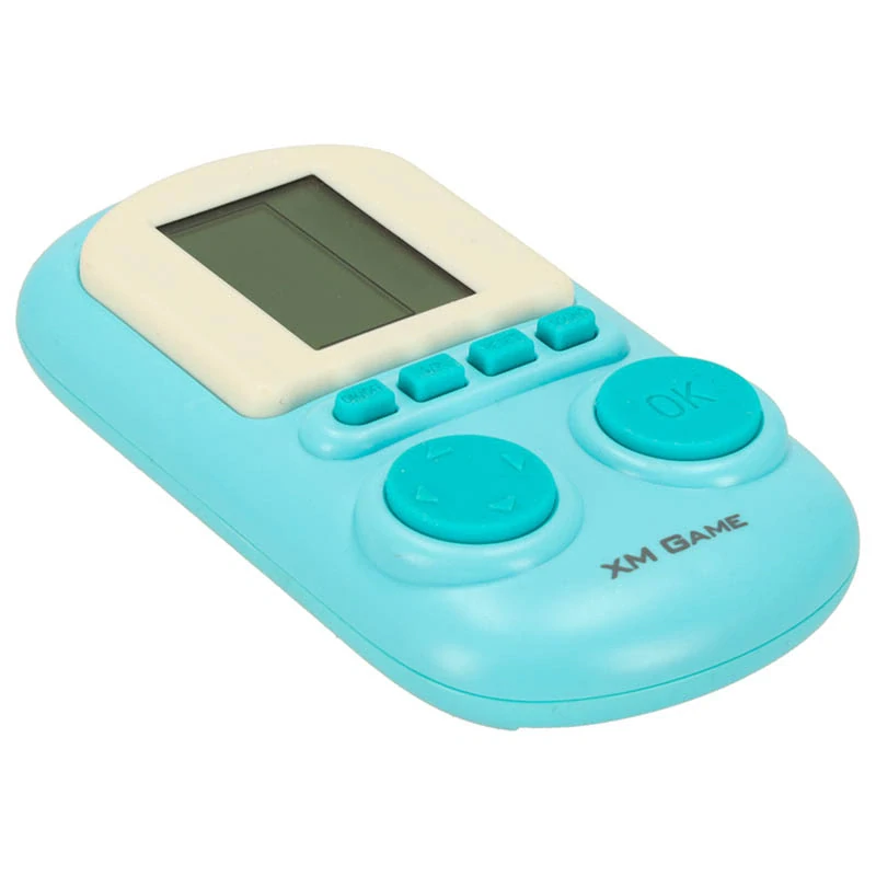 Elektronická vrecková hra – retro konzola modrá