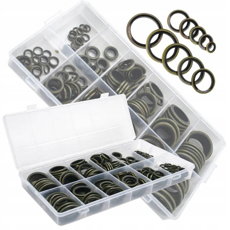 Sada kovovo-gumených tesniacich podložiek 150 ks