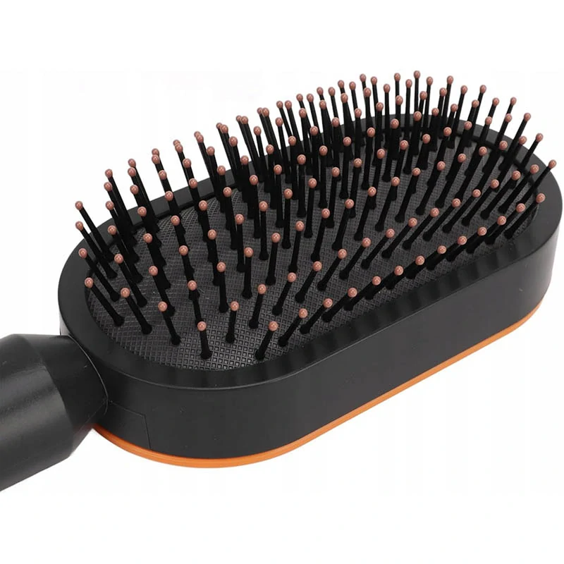 Antistatická cestovná kefa na vlasy na ľahké rozčesávanie a vyhladenie čierna