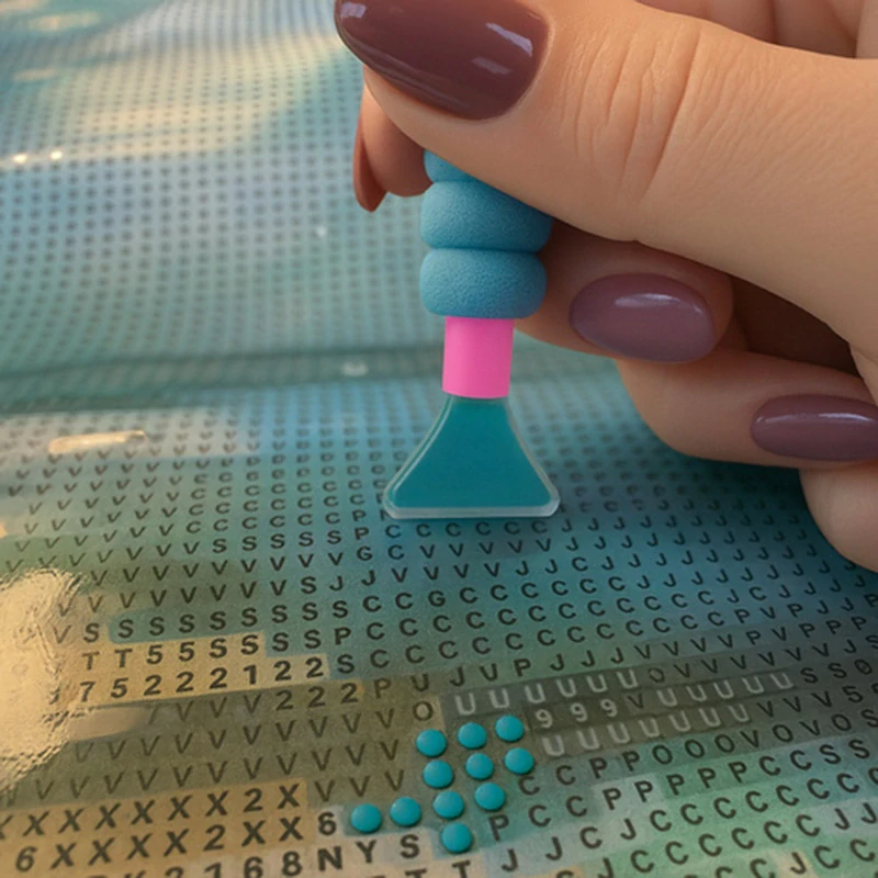 Diamantová výšivka Pláž 40 x 30 cm