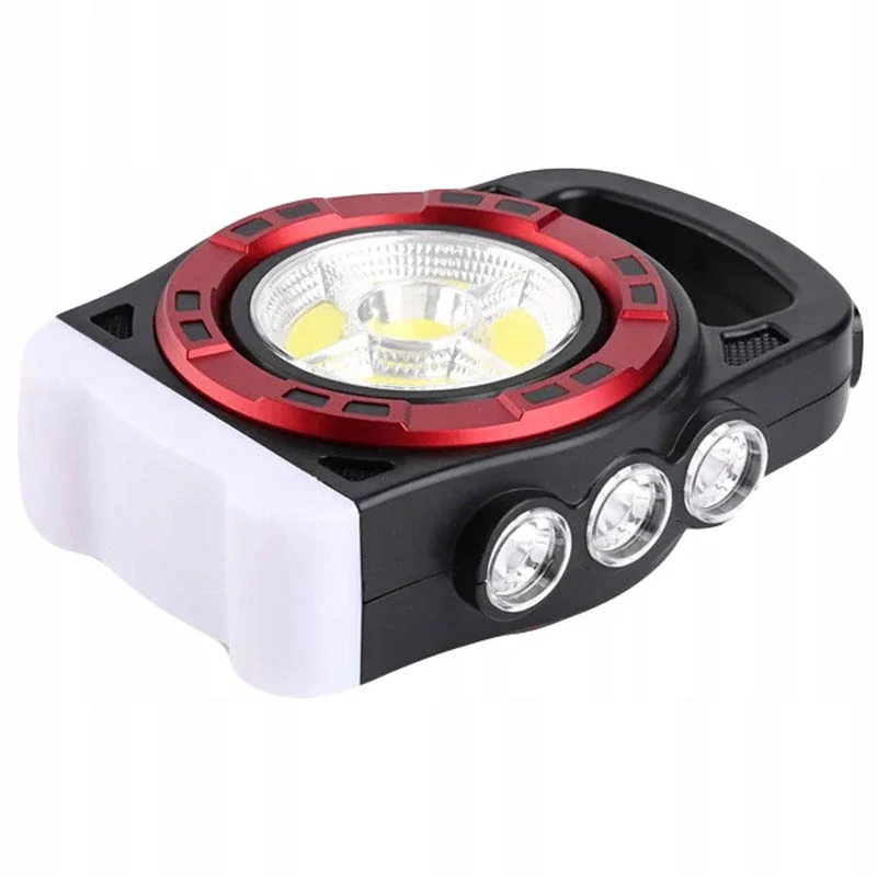 Solárna LED lampa s powerbankou 20 W červená