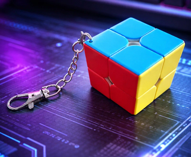Mini Rubikova kocka prívesok 2 x 2