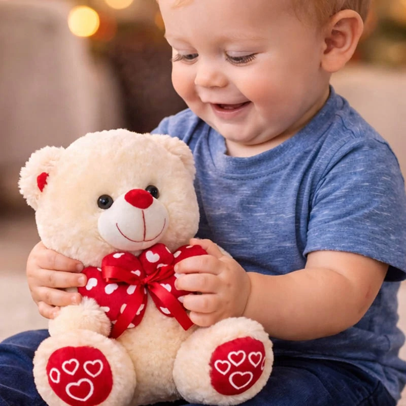 Plyšový medvedík so srdcom 30 cm