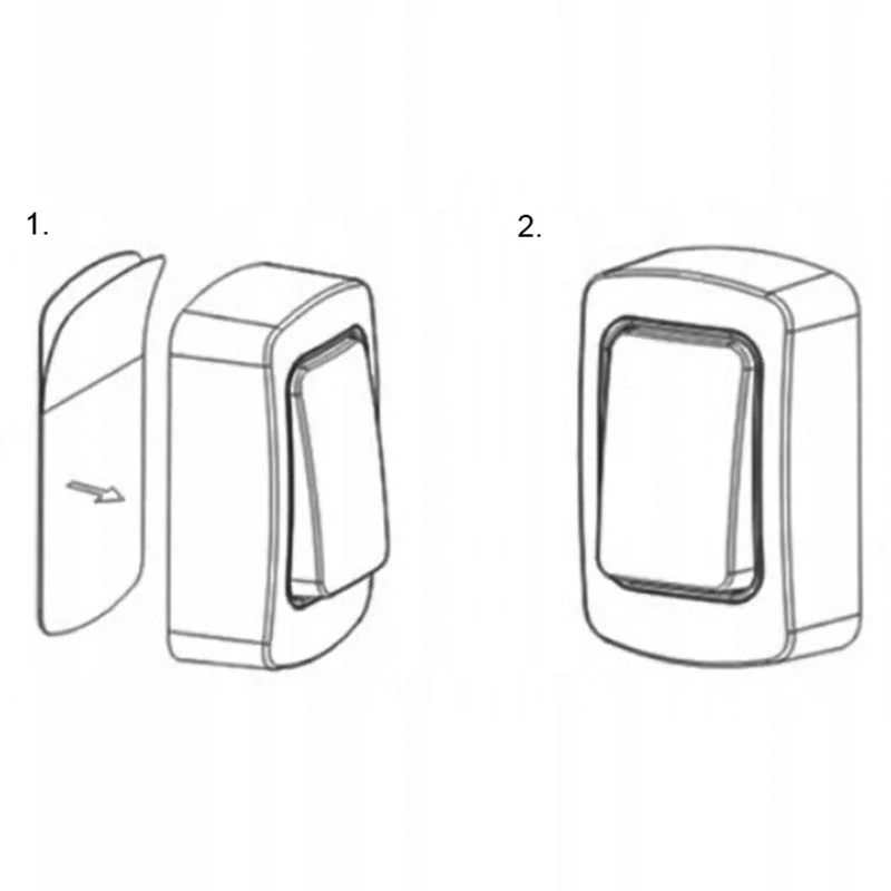 Bezdrôtový zvonček na dvere s dvomi tlačidlami s dosahom 300 m