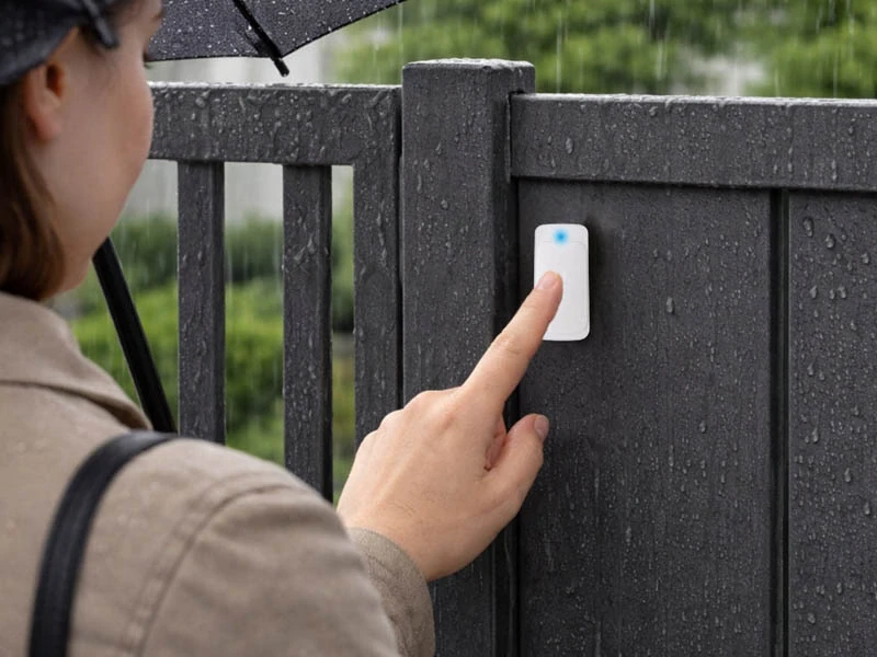 Bezdrôtový zvonček na dvere s dosahom 300 m biely