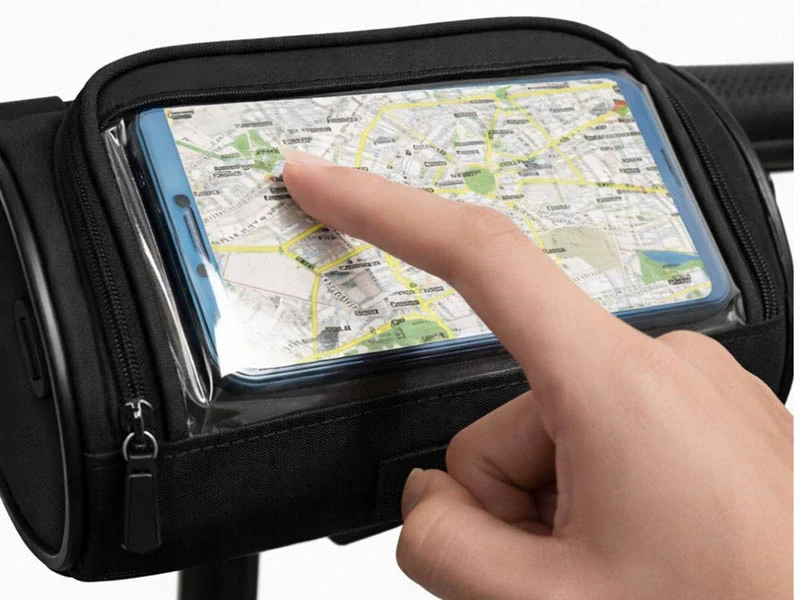 Taška na riadidlá bicykla s držiakom na mobil