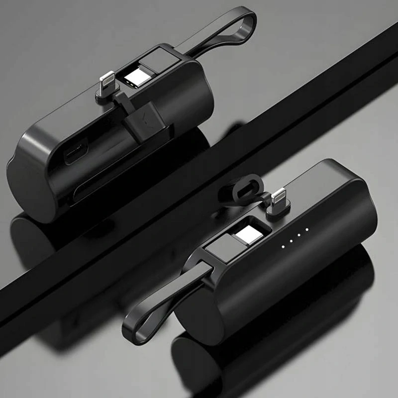 Powerbanka 5000 mAh s Lightning konektorom čierna
