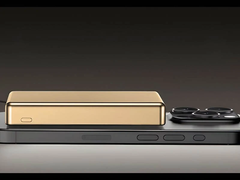Powerbanka 10000 mAh s rýchlym nabíjaním 20 W zlatá