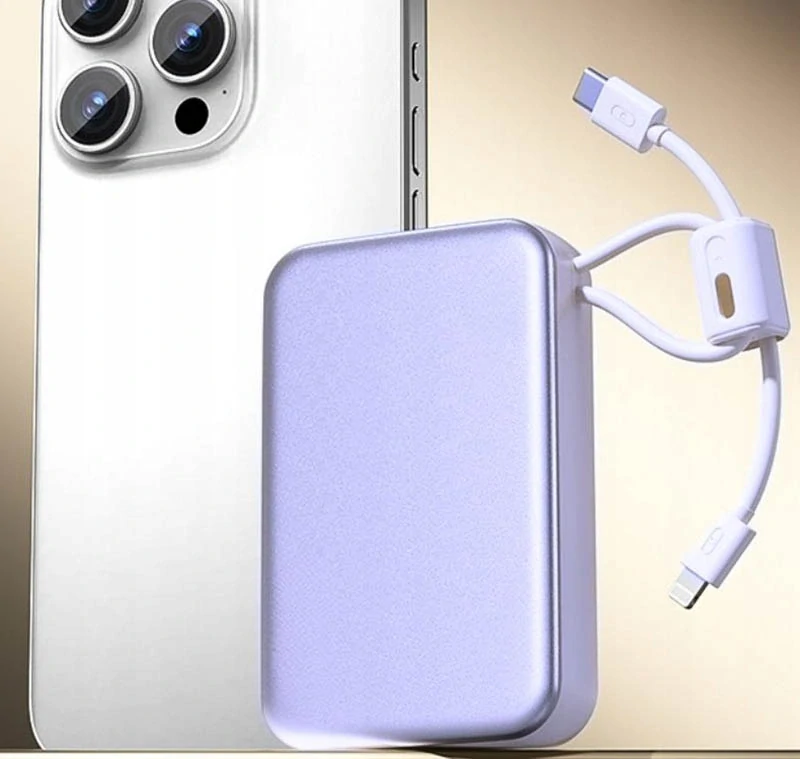 Powerbanka 20000 mAh s rýchlym nabíjaním QC 3.0 fialová