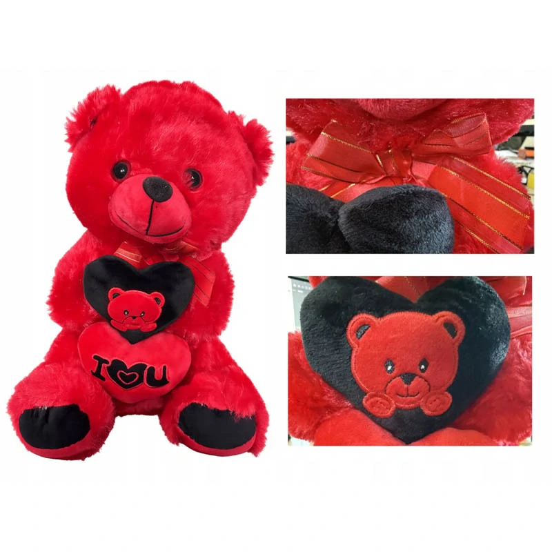 Plyšový medvedík so srdcom I LOVE YOU 30 cm