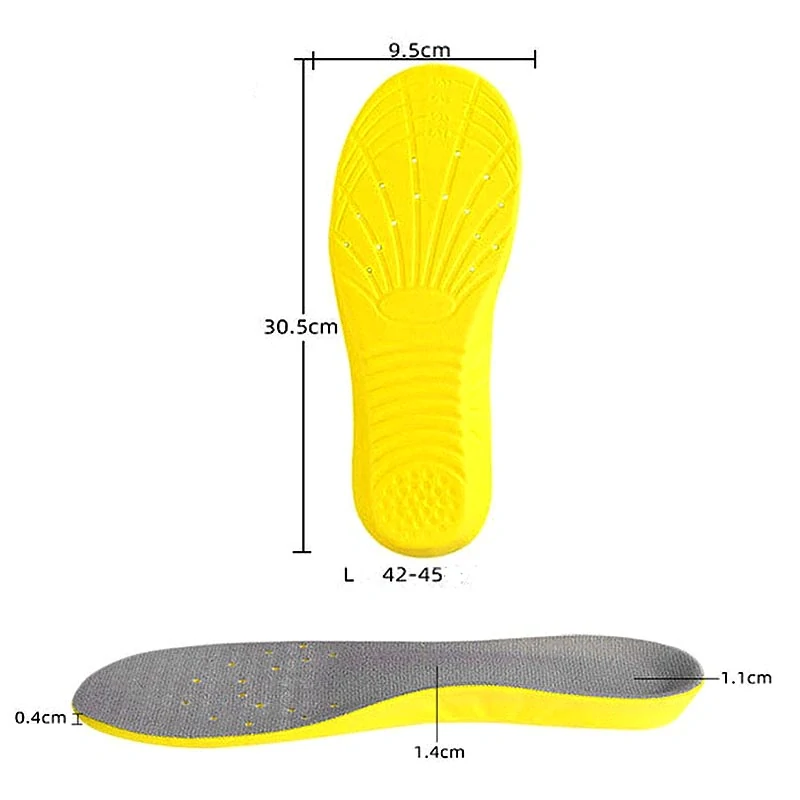 Ortopedické vložky do topánok z pamäťovej peny