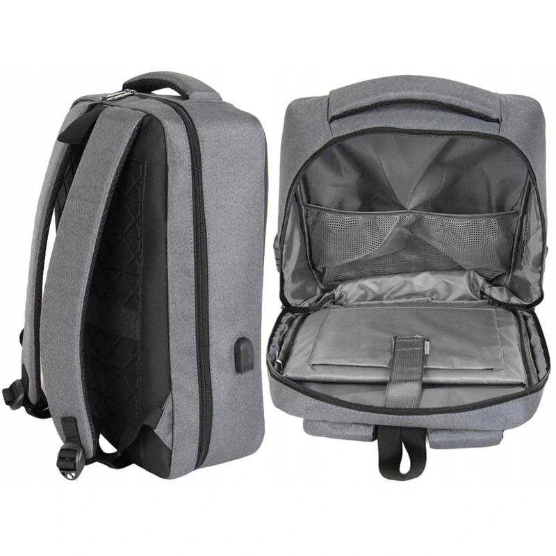 Batoh na notebook 15 L s kódovým zámkom sivý