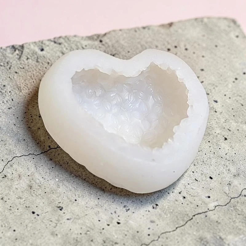 Silikónová forma na pečenie 3D srdce s kvetmi