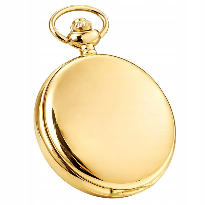 Vreckový kovový kompas zlatý