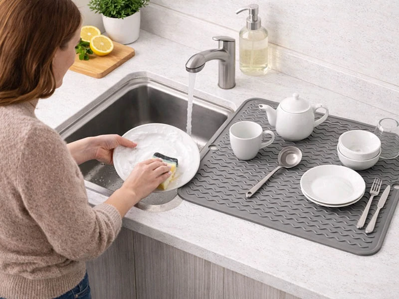 Odkvapkávacia podložka silikónová 40 x 30 cm