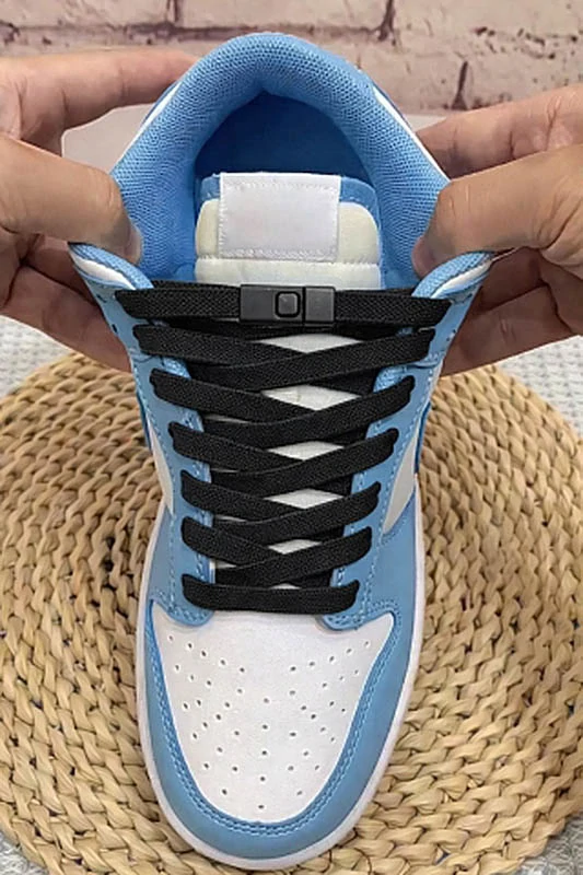 Elastické šnúrky bez viazania s magnetickým zapínaním čierne