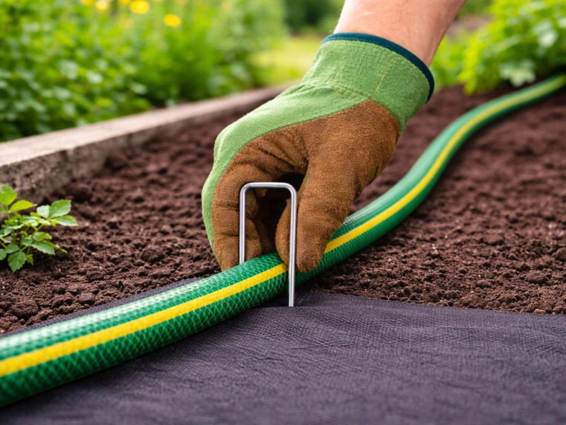 Kovové kolíky na agrotextíliu 15 cm – 10 ks