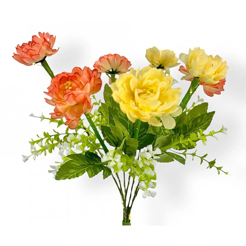 Solárna LED záhradná lampa v tvare kvetov 2 ks