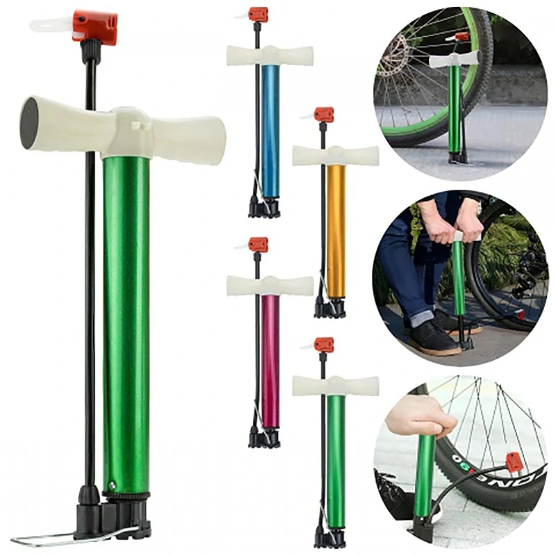 Nožná cyklistická pumpa s hadicou