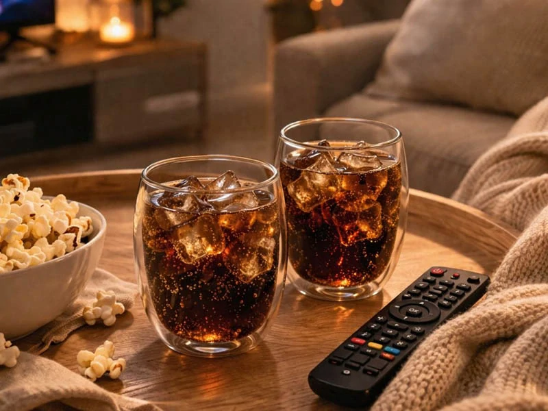 Termo pohár s dvojitým sklom 350 ml