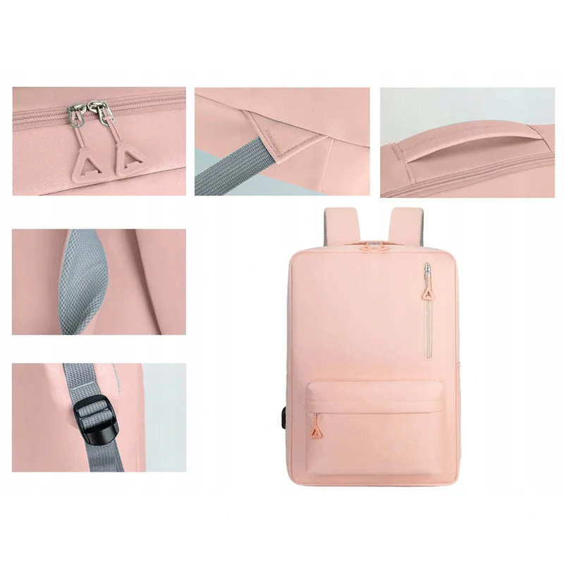 Mestský batoh na notebook 18 L ružový