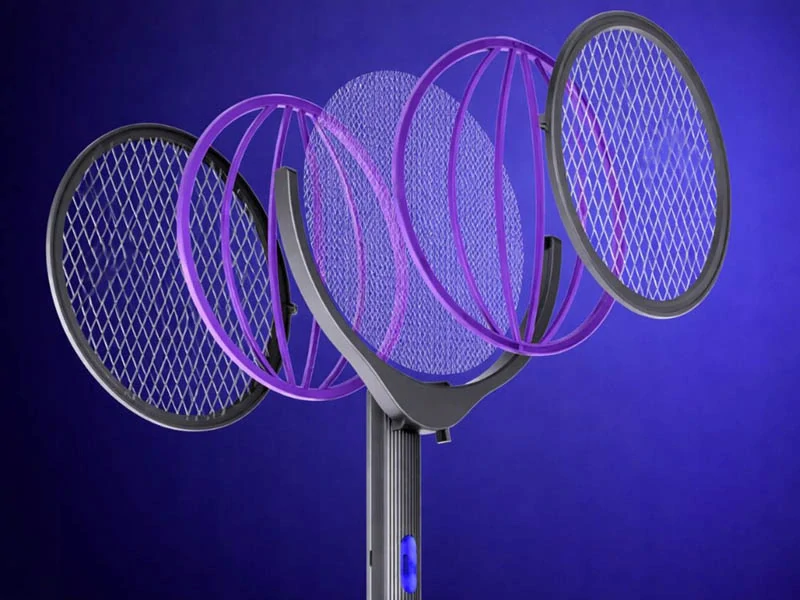 Elektrická plácačka na hmyz s teleskopickou rukoväťou