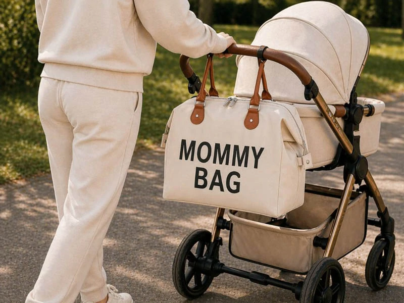 Taška pre mamičku Mommy Bag 3v1 béžová
