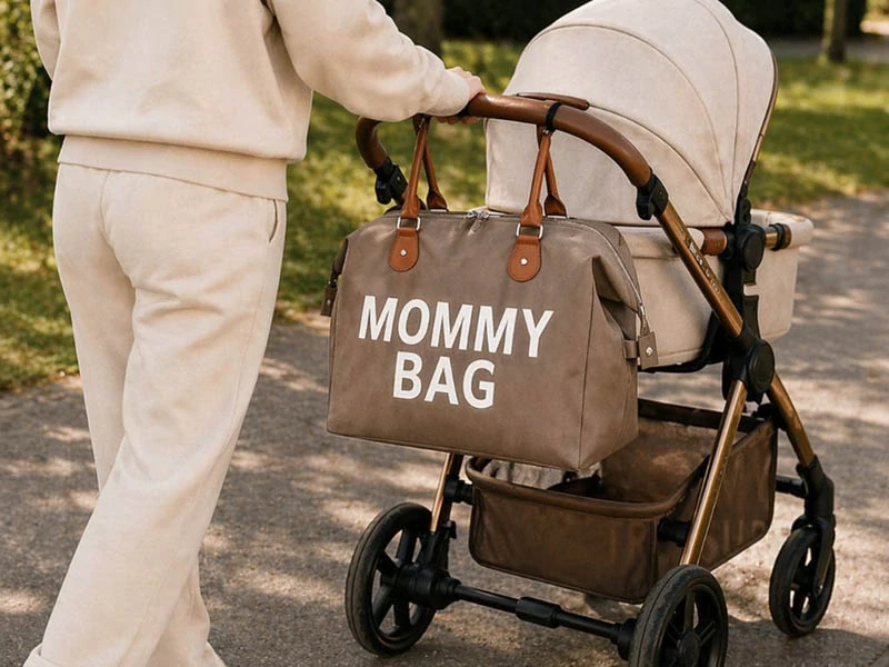 Taška pre mamičku Mommy Bag 3v1 hnedá