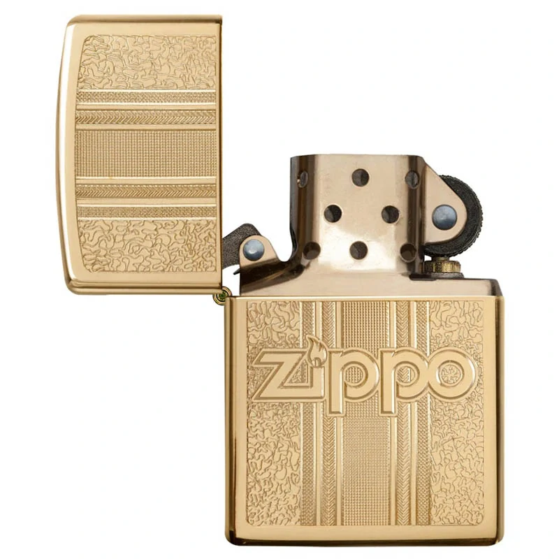 Benzínový zapaľovač Zippo Z29677 Gold and Pattern Design
