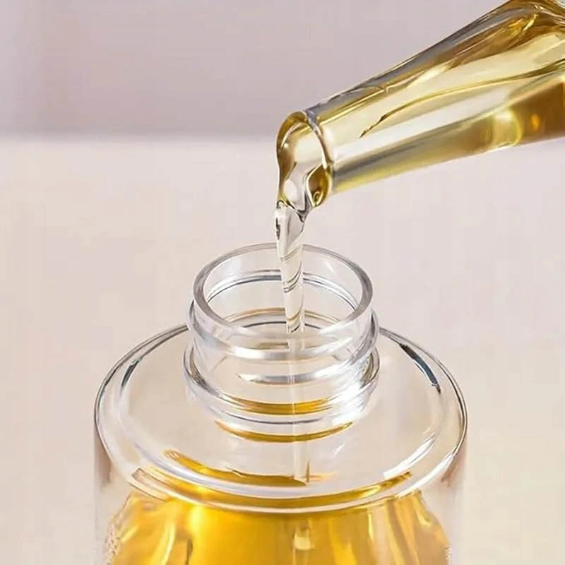 Rozprašovač na olej a olivový olej 200 ml čierny