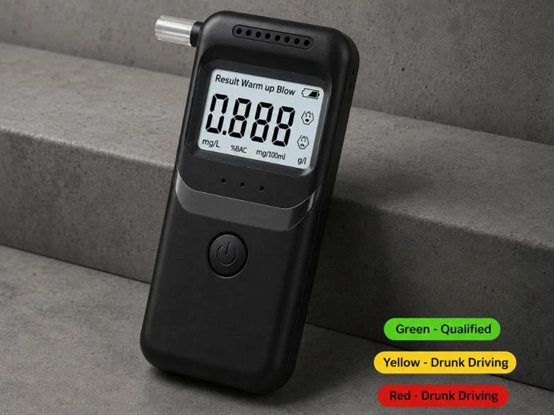 Elektronický digitálny alkohol tester s LCD