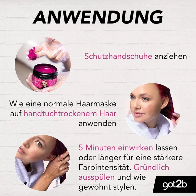 got2b Color Mask Pink – dočasná ružová farbiaca maska na vlasy