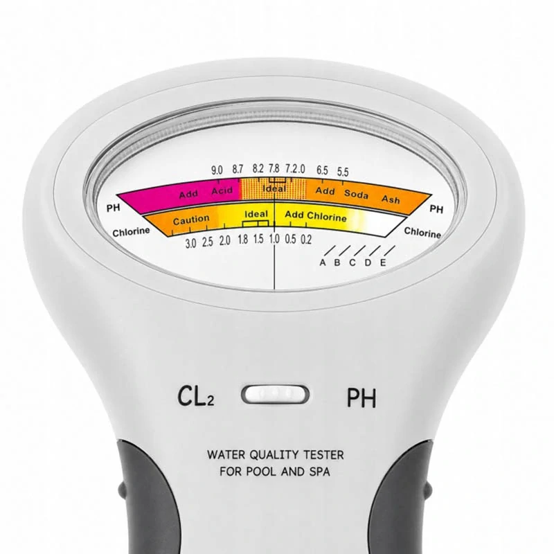 Tester kvality vody pH a chlóru s 100 testovacími pásikmi 3v1