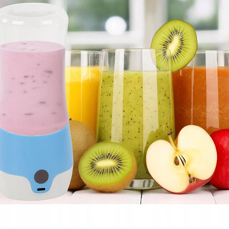 Prenosný smoothie mixér 350 ml modrý